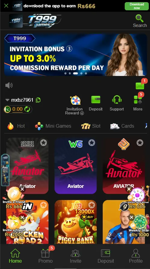Home Screen T999 Game in 2026